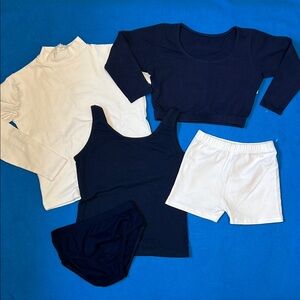 Navy and White Dancewear Set
